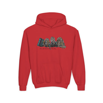 Youth Hoodie – Retro Backpacking Graphic