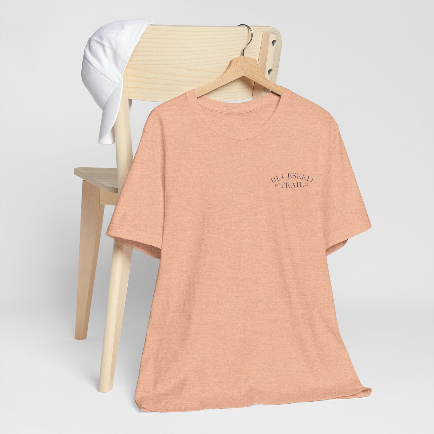BlueSeed Trail T‑Shirt – Retro Purple Trees Graphic Tee