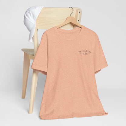 BlueSeed Trail T‑Shirt – Retro Purple Trees Graphic Tee