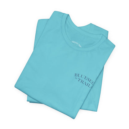 BlueSeed Trail T‑Shirt – Retro Purple Trees Graphic Tee
