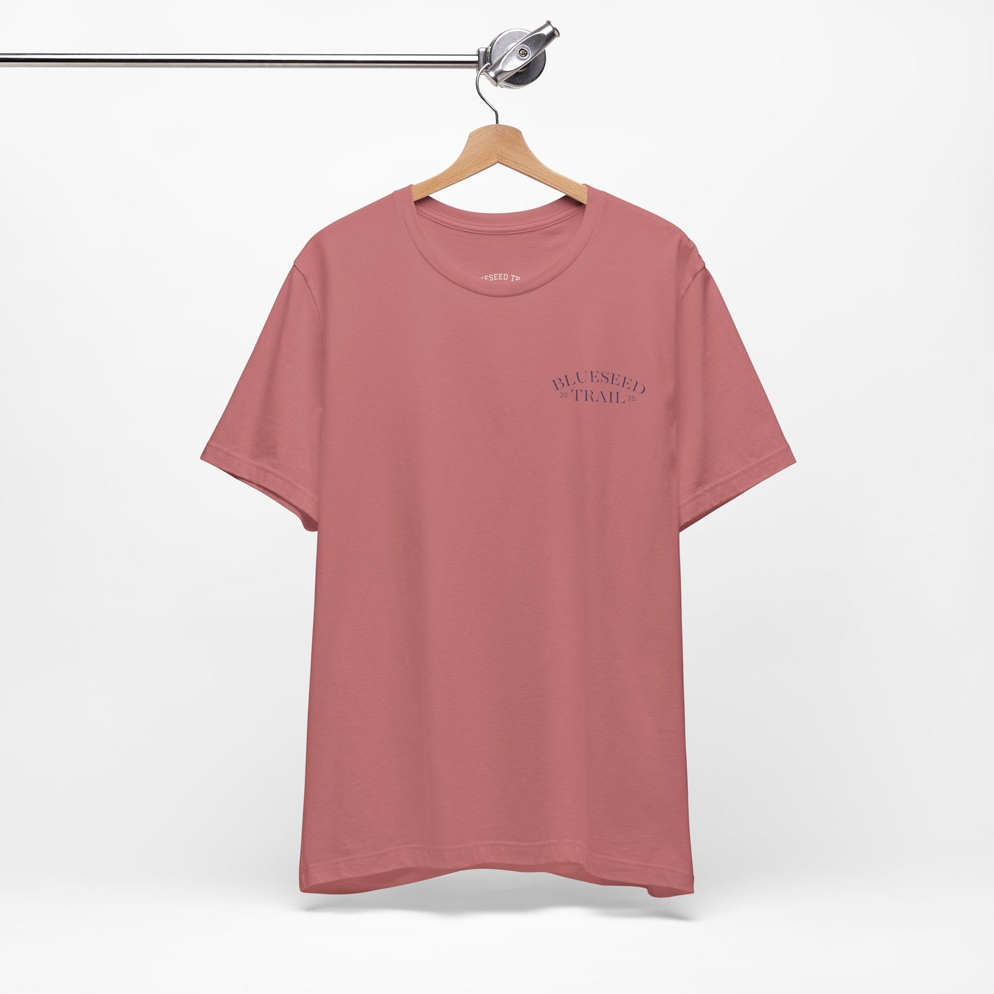 BlueSeed Trail T‑Shirt – Retro Purple Trees Graphic Tee