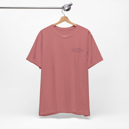 BlueSeed Trail T‑Shirt – Retro Purple Trees Graphic Tee