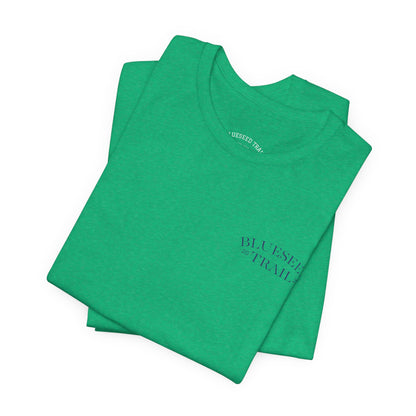 BlueSeed Trail T‑Shirt – Retro Purple Trees Graphic Tee