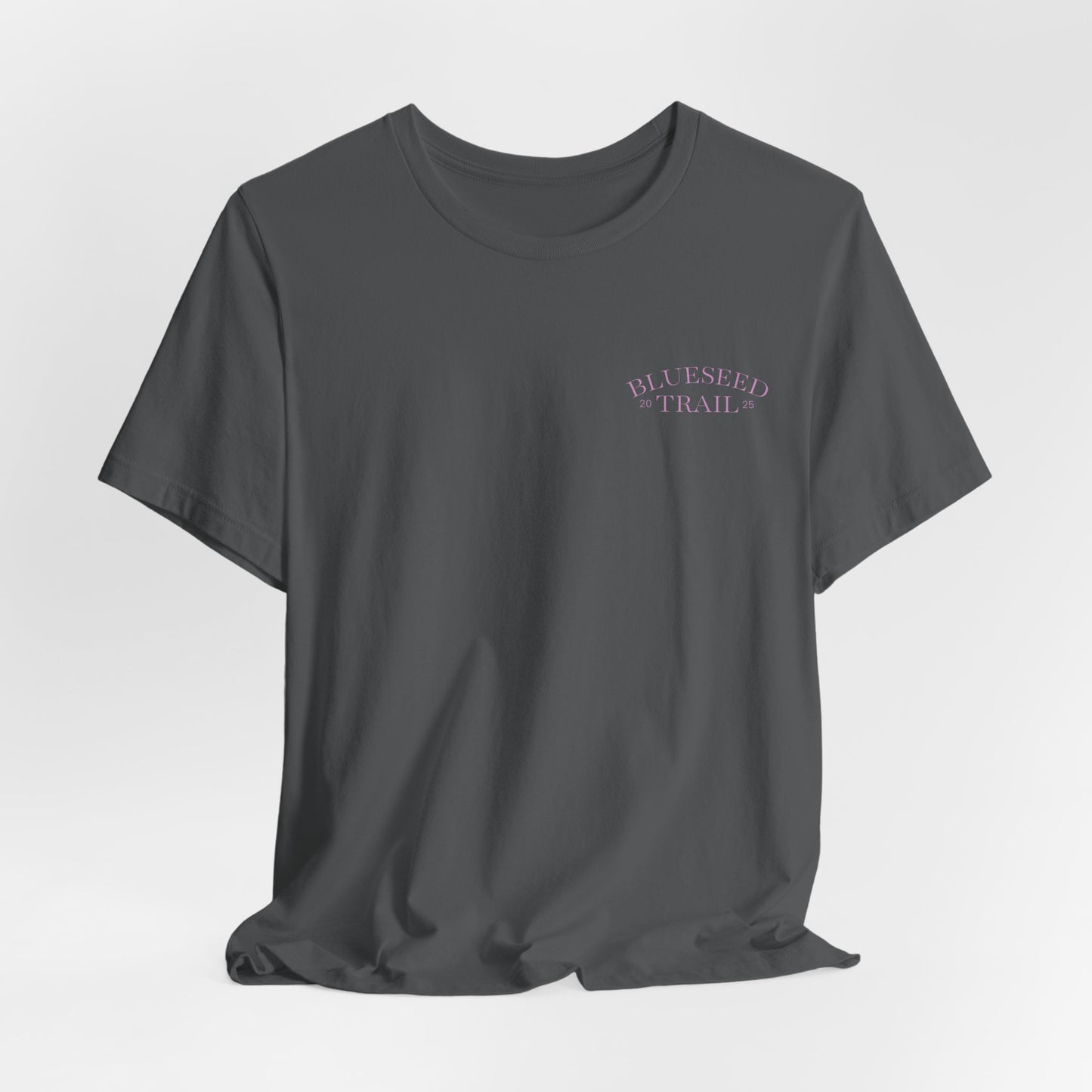 BlueSeed Trail T‑Shirt – Retro Purple Trees Graphic Tee