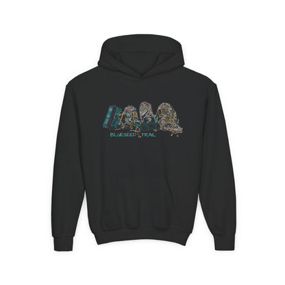 Youth Hoodie – Retro Backpacking Graphic